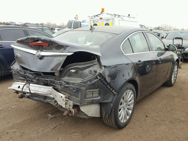 2G4GR5EK1C9162057 - 2012 BUICK REGAL BLUE photo 4