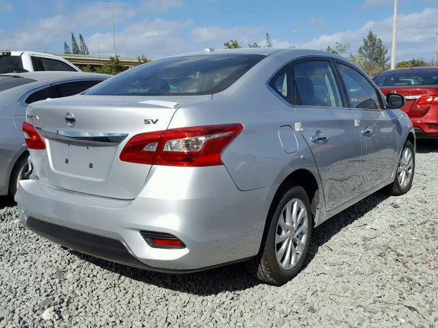 3N1AB7AP9JY223523 - 2018 NISSAN SENTRA S SILVER photo 4