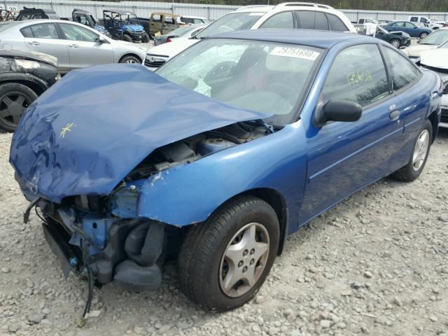 1G1JC12F657101912 - 2005 CHEVROLET CAVALIER BLUE photo 2