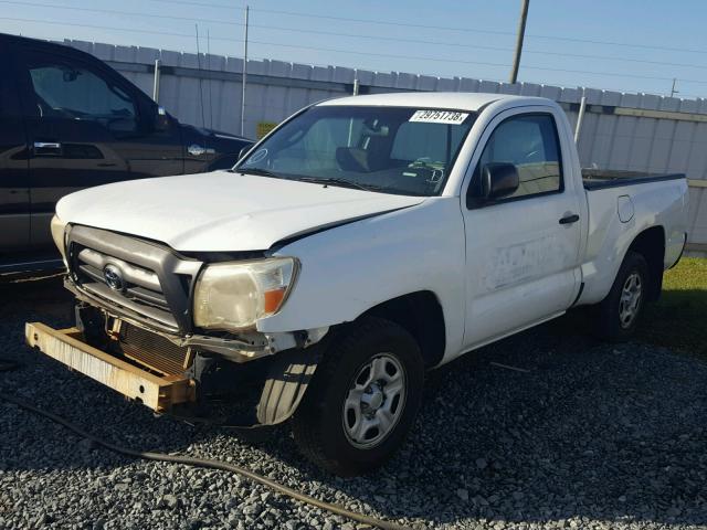 5TENX4CN6AZ737639 - 2010 TOYOTA TACOMA WHITE photo 2