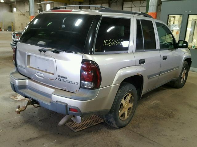 1GNDT13S622130147 - 2002 CHEVROLET TRAILBLAZE TAN photo 4