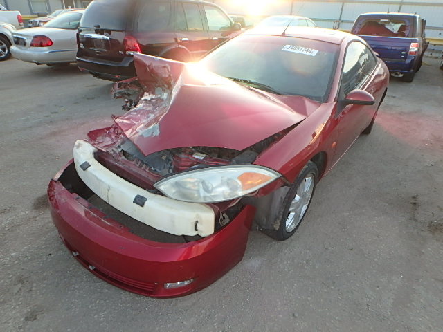 1ZWFT61L415626791 - 2001 MERCURY COUGAR V6 MAROON photo 2