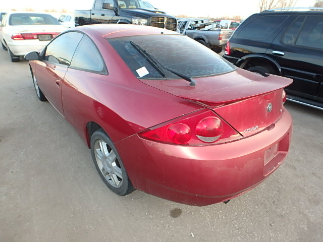 1ZWFT61L415626791 - 2001 MERCURY COUGAR V6 MAROON photo 3