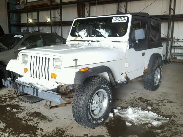 1J4FY19P5SP212177 - 1995 JEEP WRANGLER / WHITE photo 2