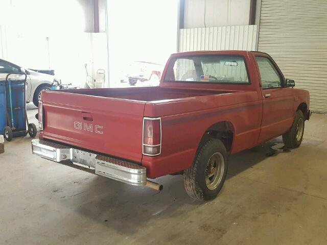 1GTBS14E2J8510187 - 1988 GMC S TRUCK S1 RED photo 4