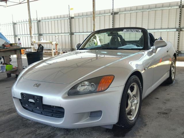 JHMAP11452T004682 - 2002 HONDA S2000 SILVER photo 2