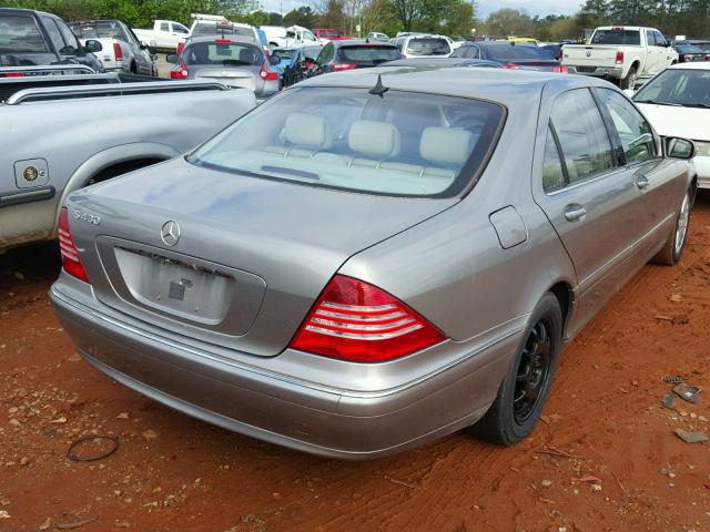 WDBNG70J83A325446 - 2003 MERCEDES-BENZ S 430 SILVER photo 4