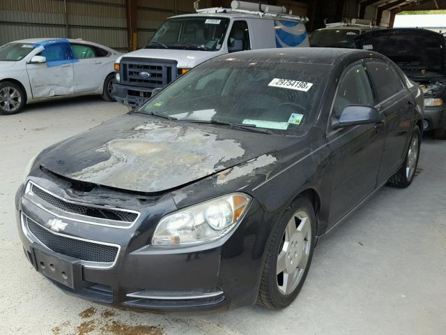 1G1ZD5EB9AF263615 - 2010 CHEVROLET MALIBU 2LT BLACK photo 2