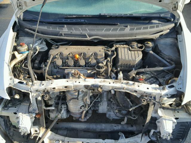 2HGFG1B68AH529935 - 2010 HONDA CIVIC LX WHITE photo 7