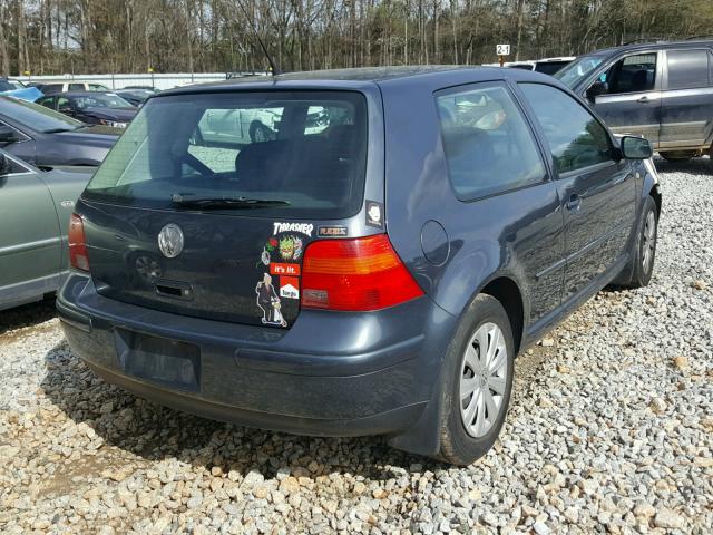 9BWBL61J454022809 - 2005 VOLKSWAGEN GOLF GL BLUE photo 4