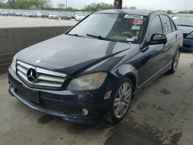 WDDGF54X39R067840 - 2009 MERCEDES-BENZ C 300 BLUE photo 2