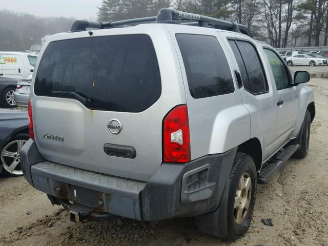 5N1AN08W47C519944 - 2007 NISSAN XTERRA OFF SILVER photo 4