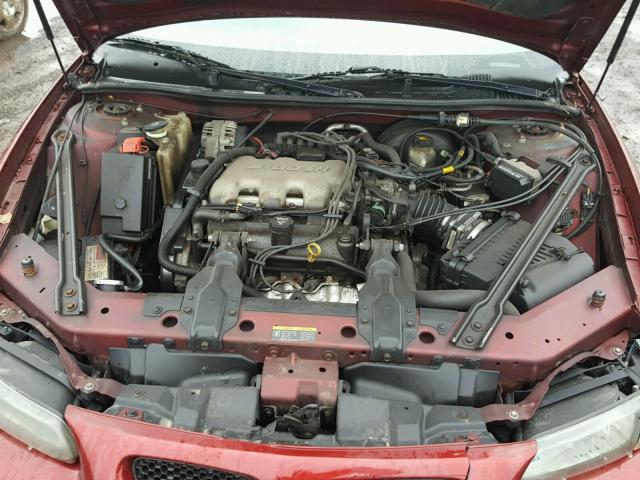 1G2WK52J22F242073 - 2002 PONTIAC GRAND PRIX MAROON photo 7