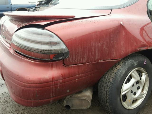 1G2WK52J22F242073 - 2002 PONTIAC GRAND PRIX MAROON photo 9