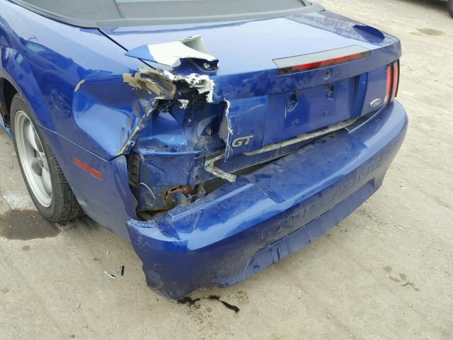 1FAFP45X34F128681 - 2004 FORD MUSTANG GT BLUE photo 9