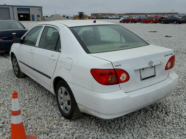 1NXBR32E78Z965947 - 2008 TOYOTA COROLLA CE WHITE photo 3