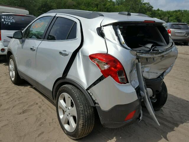 KL4CJBSBXFB258246 - 2015 BUICK ENCORE CON SILVER photo 3