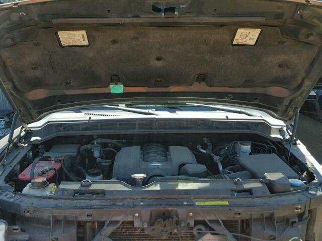 5N1AA08B05N712909 - 2005 NISSAN ARMADA SE GRAY photo 7