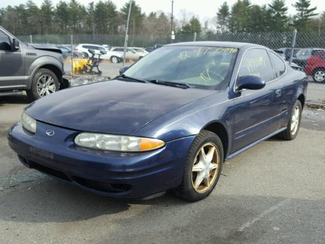 1G3NL12T71C245985 - 2001 OLDSMOBILE ALERO GL BLUE photo 2