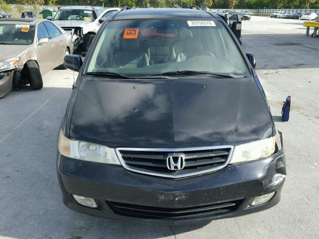 5FNRL18913B051391 - 2003 HONDA ODYSSEY EX BLACK photo 9