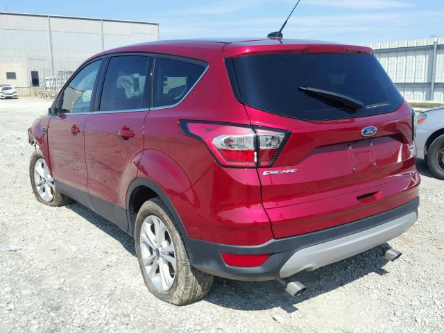 1FMCU9GD6HUC08981 - 2017 FORD ESCAPE SE RED photo 3