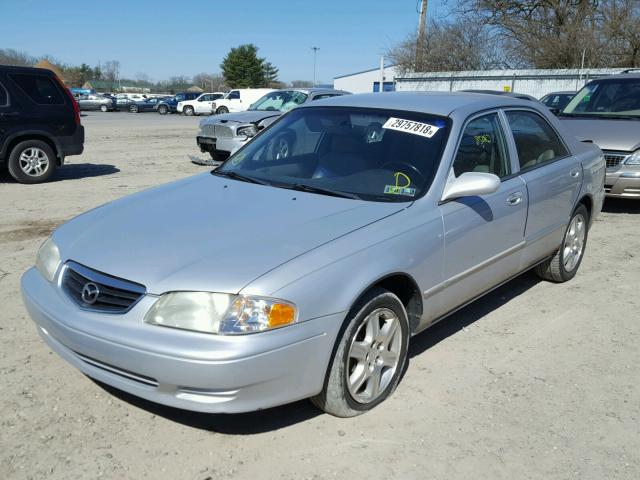 1YVGF22D925287718 - 2002 MAZDA 626 ES SILVER photo 2