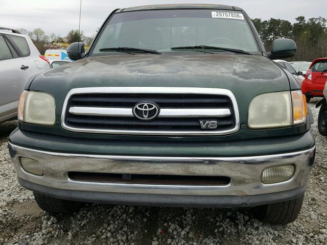 5TBRT38112S293400 - 2002 TOYOTA TUNDRA ACC GREEN photo 7