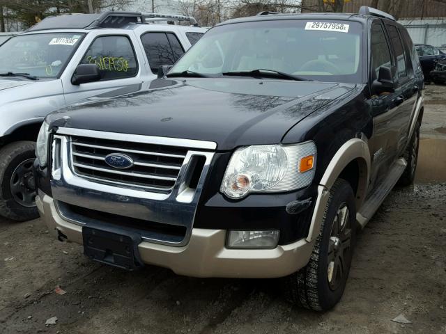 1FMEU74E07UA87115 - 2007 FORD EXPLORER E BLACK photo 2