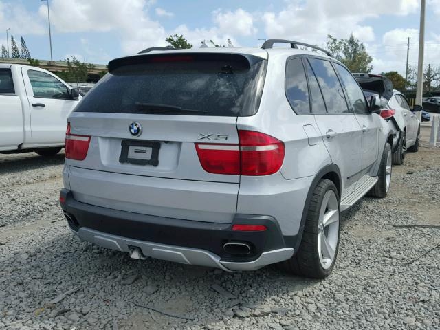 5UXFE83537LZ38910 - 2007 BMW X5 4.8I SILVER photo 4