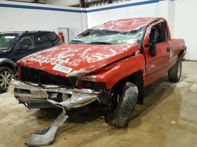 3B7HF13Z01G701510 - 2001 DODGE RAM 1500 RED photo 2