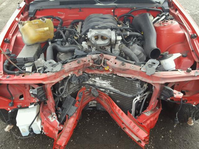 1ZVHT82H355173076 - 2005 FORD MUSTANG GT RED photo 7