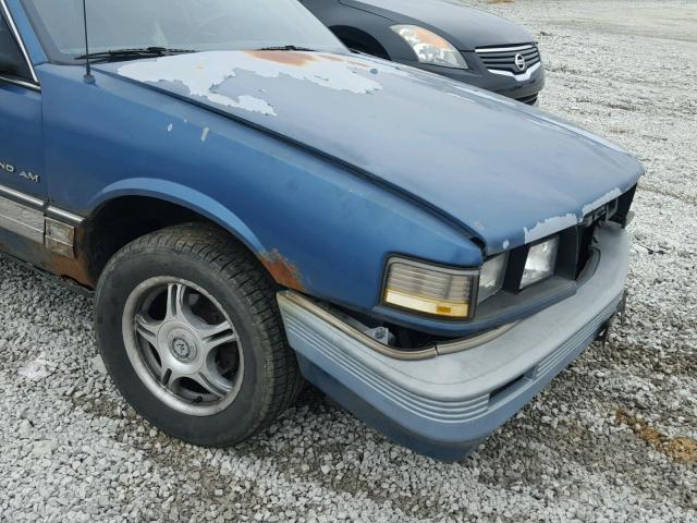 1G2NE51U5HC770358 - 1987 PONTIAC GRAND AM BLUE photo 10