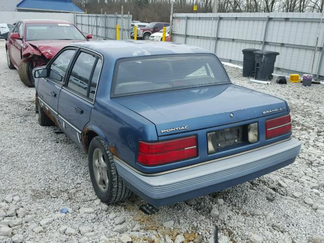 1G2NE51U5HC770358 - 1987 PONTIAC GRAND AM BLUE photo 3