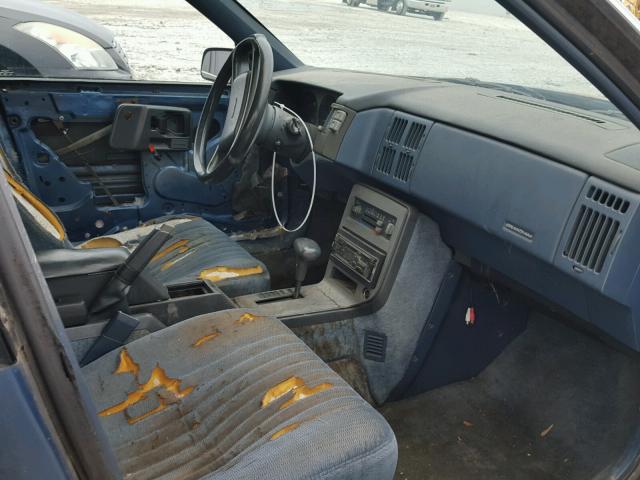 1G2NE51U5HC770358 - 1987 PONTIAC GRAND AM BLUE photo 5