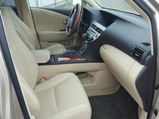 JTJZB1BA5C2406360 - 2012 LEXUS RX 450 TAN photo 5