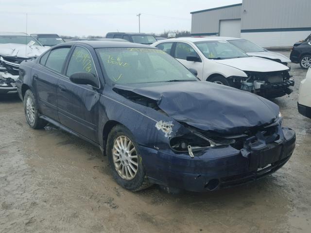 1G2NF52E04M707306 - 2004 PONTIAC GRAND AM S BLUE photo 1