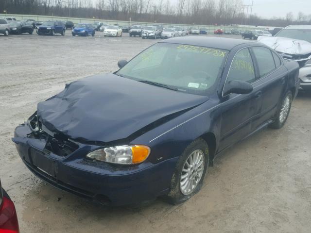 1G2NF52E04M707306 - 2004 PONTIAC GRAND AM S BLUE photo 2