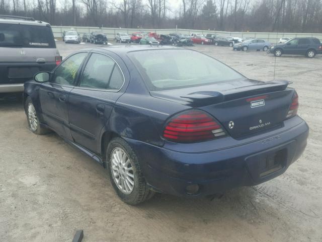 1G2NF52E04M707306 - 2004 PONTIAC GRAND AM S ლურჯი ფოტო 3