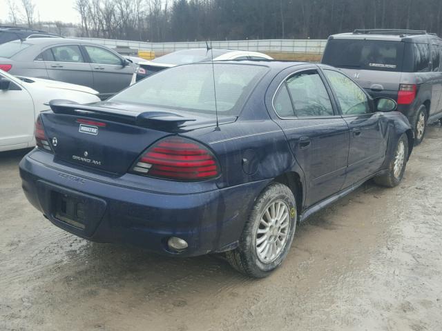 1G2NF52E04M707306 - 2004 PONTIAC GRAND AM S BLUE photo 4