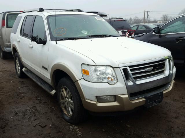 1FMEU74E36UB32420 - 2006 FORD EXPLORER E WHITE photo 1