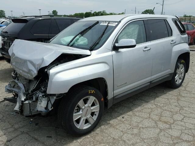 2GKALMEK0D6340960 - 2013 GMC TERRAIN SL SILVER photo 2