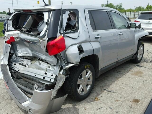 2GKALMEK0D6340960 - 2013 GMC TERRAIN SL SILVER photo 4