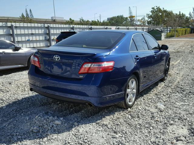 4T1BE46K99U289813 - 2009 TOYOTA CAMRY BASE BLUE photo 4