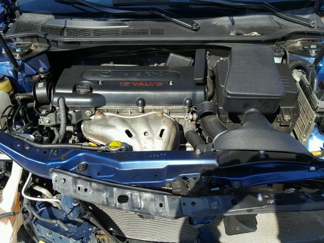 4T1BE46K99U289813 - 2009 TOYOTA CAMRY BASE BLUE photo 7