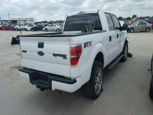 1FTFW1CFXEKD24454 - 2014 FORD F150 SUPER WHITE photo 4