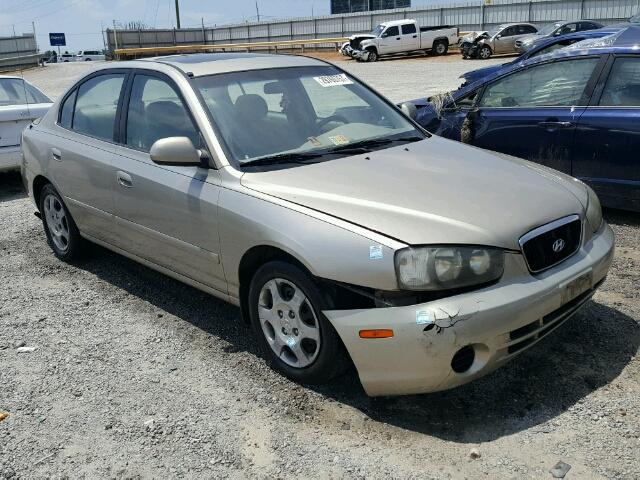 KMHDN45D42U460954 - 2002 HYUNDAI ELANTRA GL BEIGE photo 1