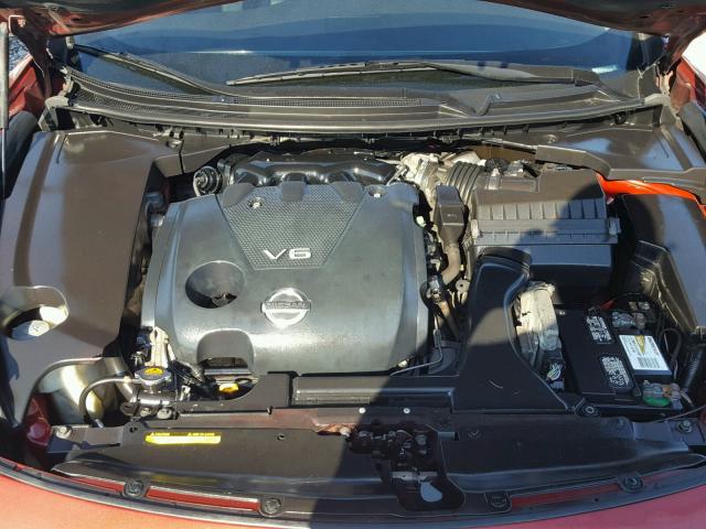 1N4AA51E19C856207 - 2009 NISSAN MAXIMA S RED photo 7