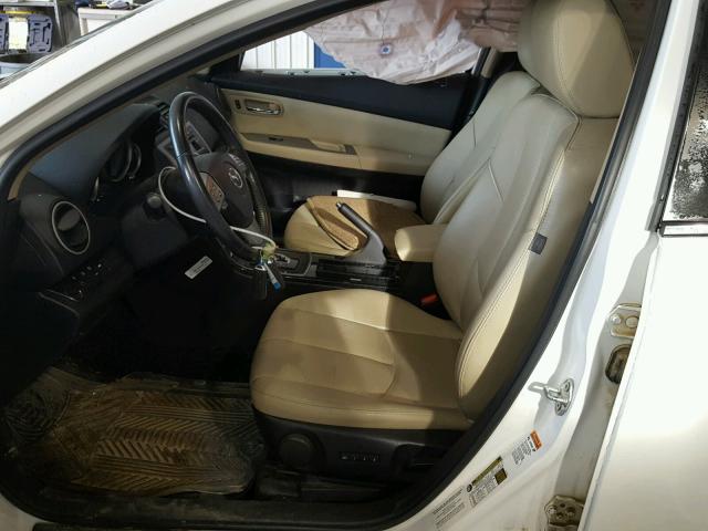 1YVHZ8CB9A5M35733 - 2010 MAZDA 6 S WHITE photo 5