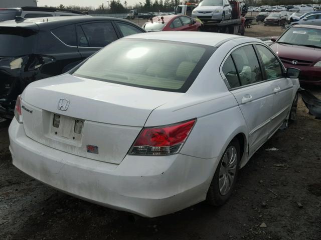 1HGCP263X9A066277 - 2009 HONDA ACCORD LX WHITE photo 4