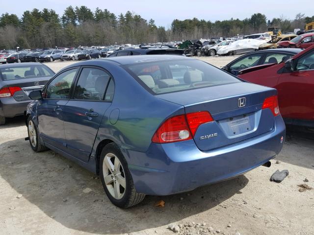 2HGFA16887H504149 - 2007 HONDA CIVIC EX BLUE photo 3